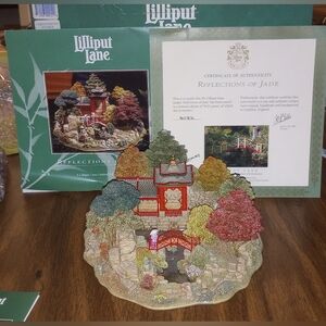 Liliput Lane Cottage Reflections of Jade Collectors Vintage